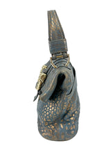 Bvlgari Blue and Gold Blue Leoni Handbag
