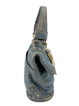 Bvlgari Blue and Gold Blue Leoni Handbag