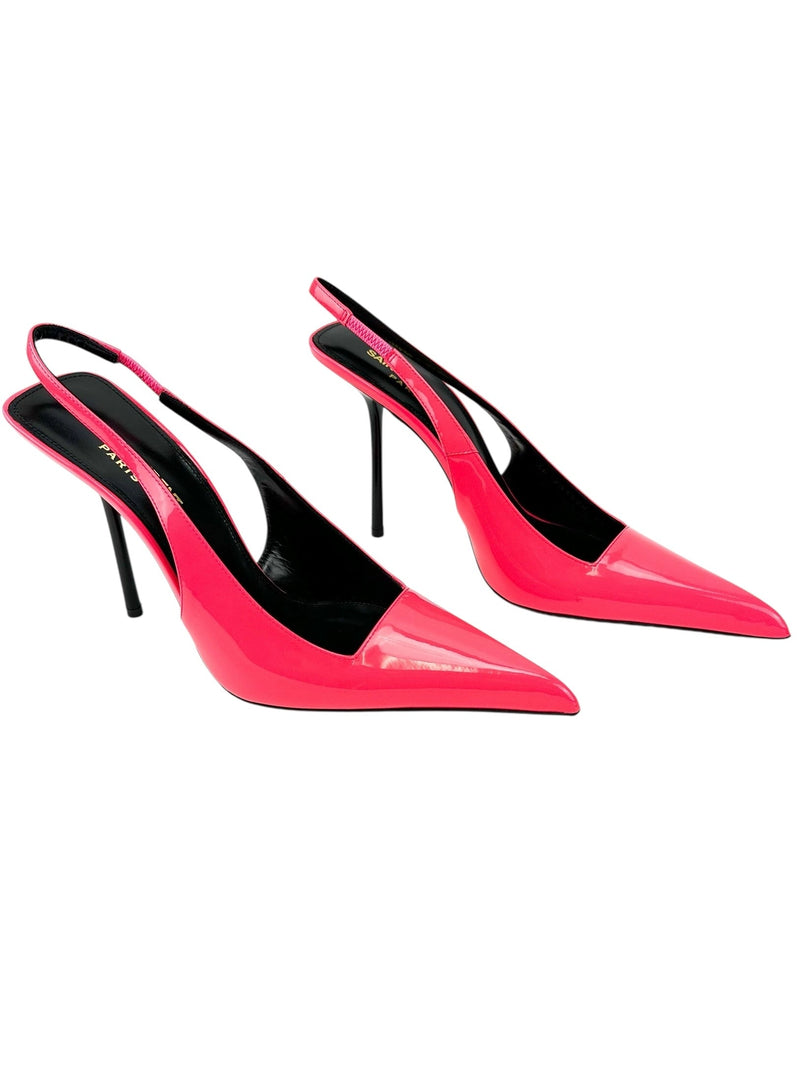 Saint Laurent Bright Pink Kiss Heels Size 38