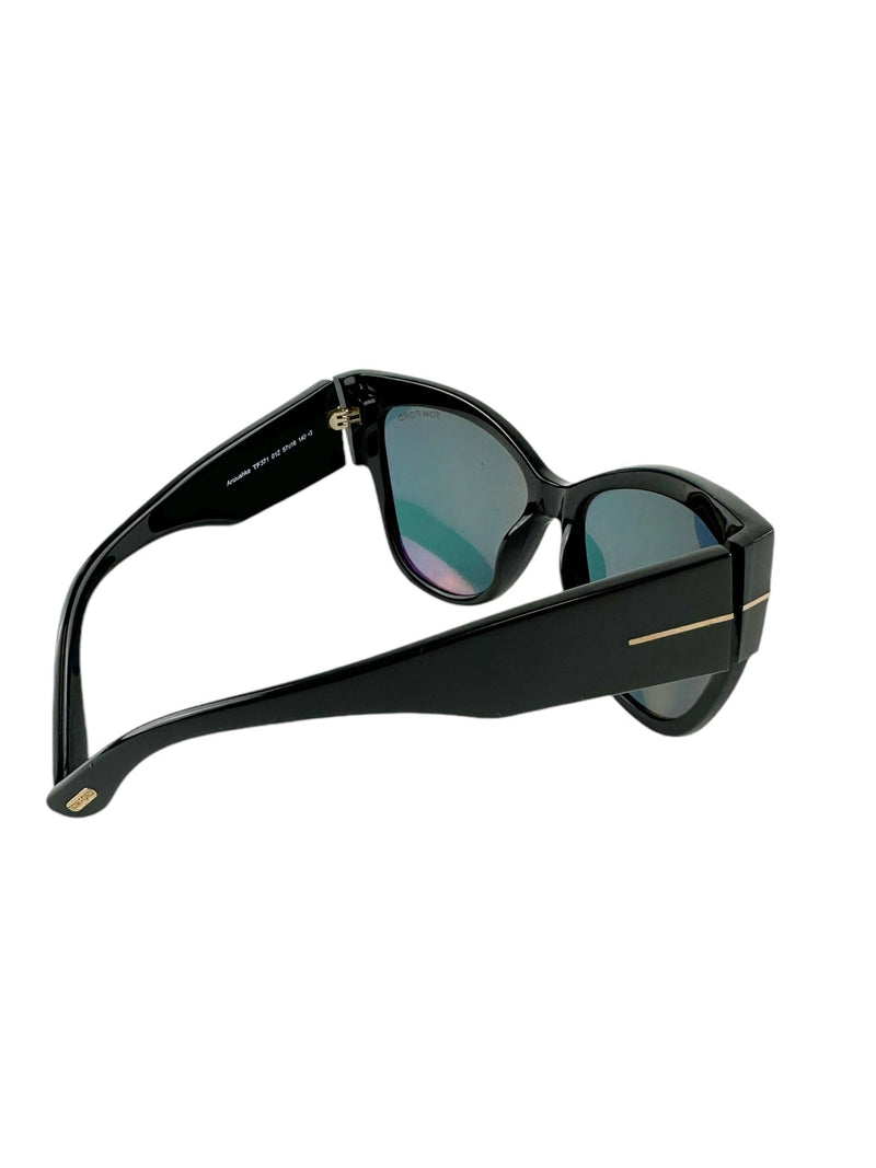 Tom Ford Black and Rose Gold Sunglasses