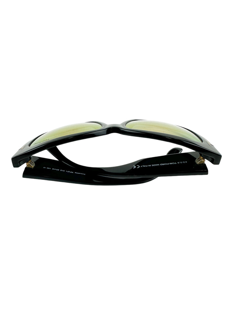 Tom Ford Black and Rose Gold Sunglasses