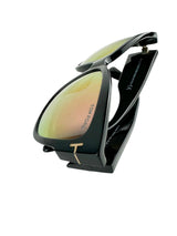 Tom Ford Black and Rose Gold Sunglasses