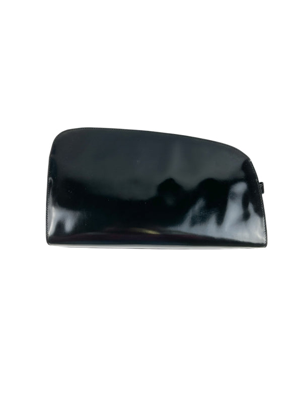 Prada Black Patent Leather Clutch