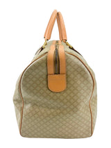 Celine Beige Macadam Canvas Boston Bag