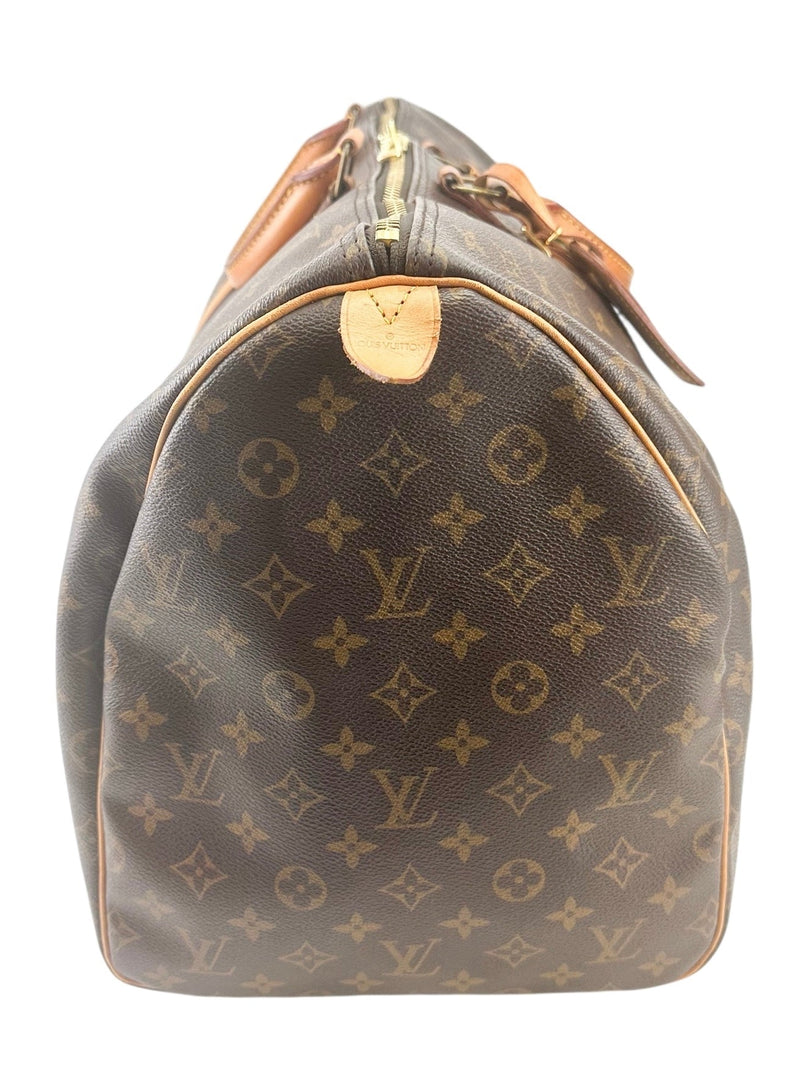 Louis Vuitton Brown Monogram Keepall 55