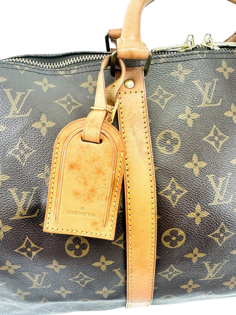 Louis Vuitton Brown Monogram Keepall 55
