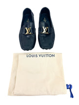 Louis Vuitton Black Snakeskin Loafers Size 9