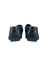 Louis Vuitton Black Snakeskin Loafers Size 9