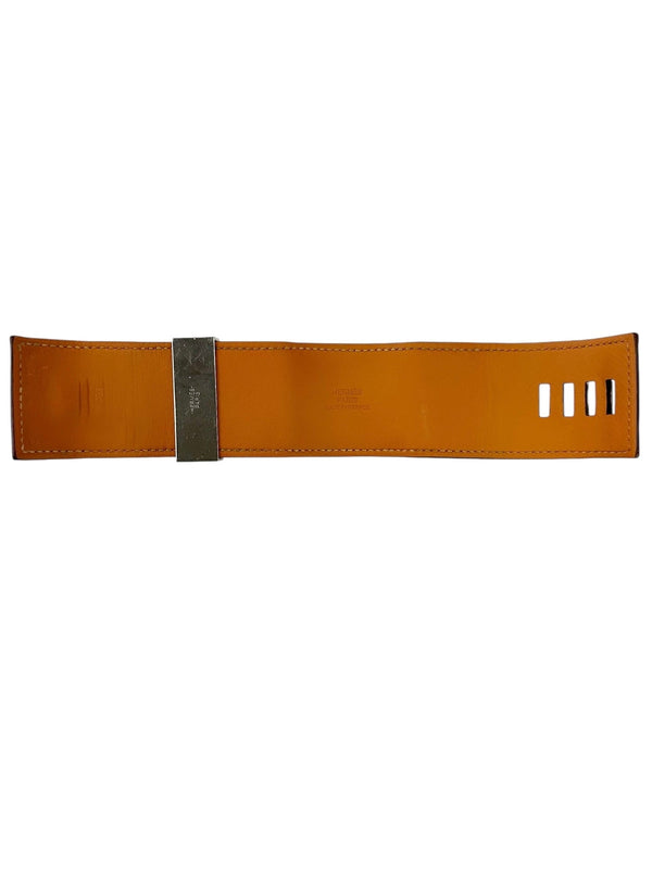 Hermes Red Collier de chien leather bracelet