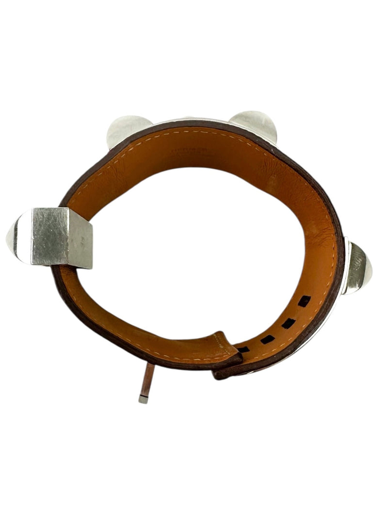 Hermes Red Collier de chien leather bracelet