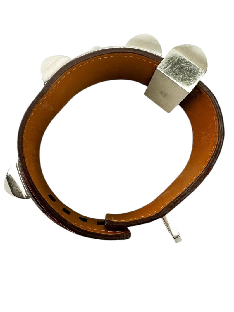 Hermes Red Collier de chien leather bracelet