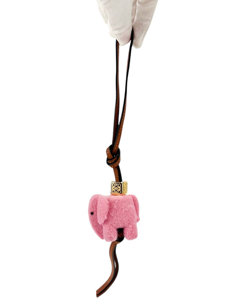 Loewe Pink Elephant Bag Charm