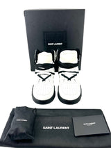 Saint Laurent White Black Blue Cure High Sneakers Size 39