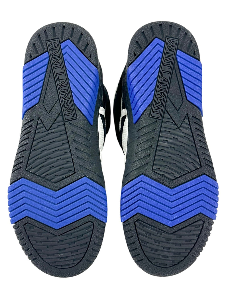 Saint Laurent White Black Blue Cure High Sneakers Size 39