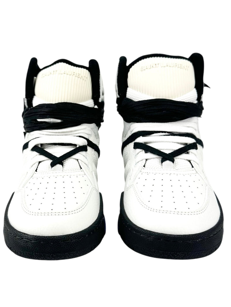 Saint Laurent White Black Blue Cure High Sneakers Size 39