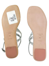Prada Metallic Silver Thong Sandals Size 36