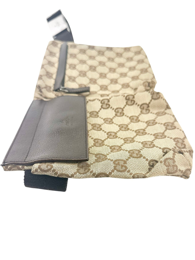 Gucci Brown Canvas Bum Bag