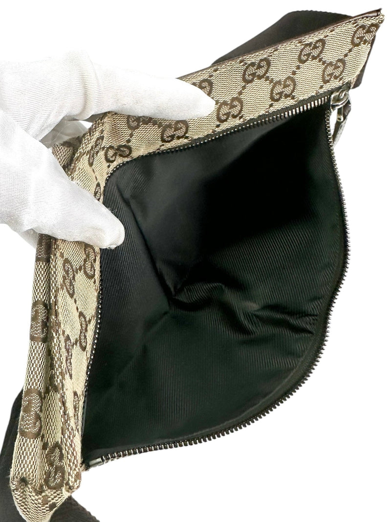 Gucci Brown Canvas Bum Bag