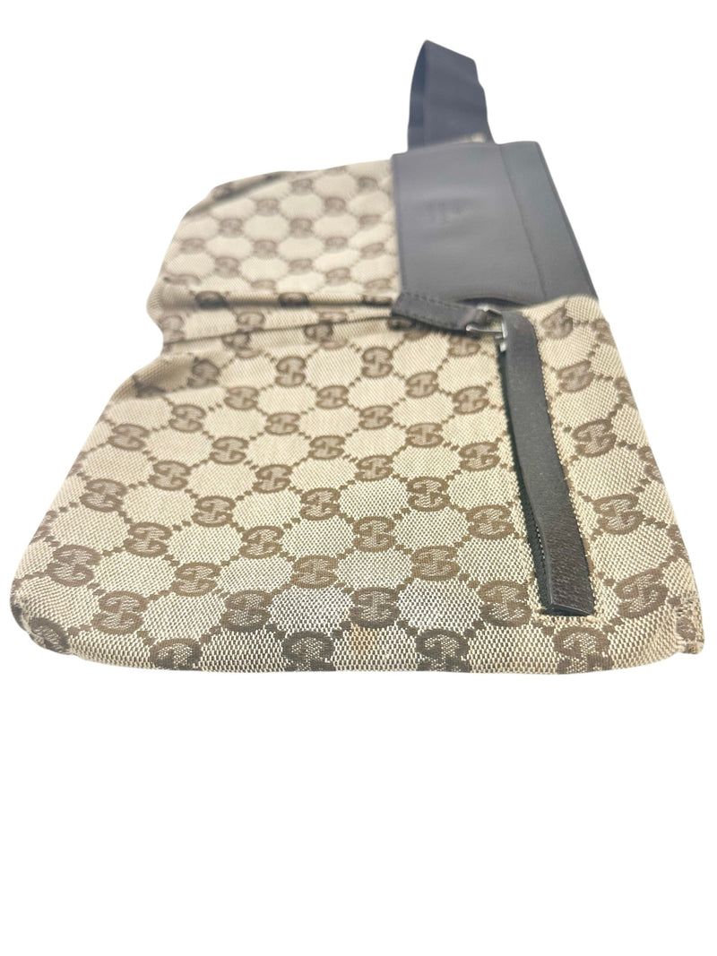 Gucci Brown Canvas Bum Bag