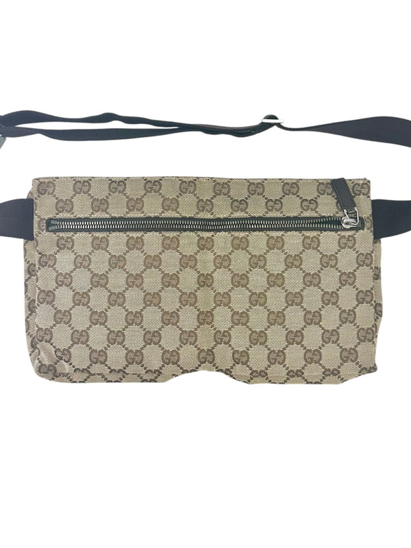 Gucci Brown Canvas Bum Bag