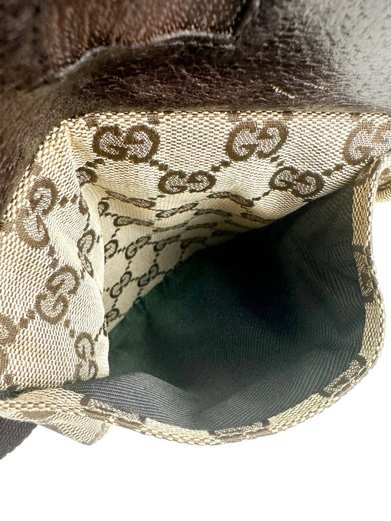Gucci Brown Canvas Bum Bag