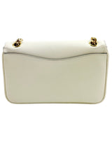 Prada White Pattina Flap Shoulder Bag