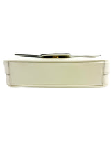 Prada White Pattina Flap Shoulder Bag