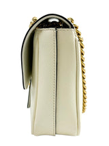 Prada White Pattina Flap Shoulder Bag
