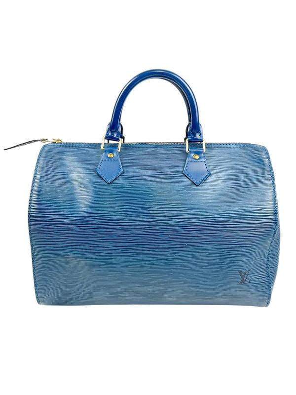 Louis Vuitton Blue Epi Speedy 30