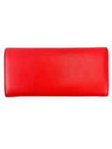 Carolina Herrera Red Full size wallet with initials