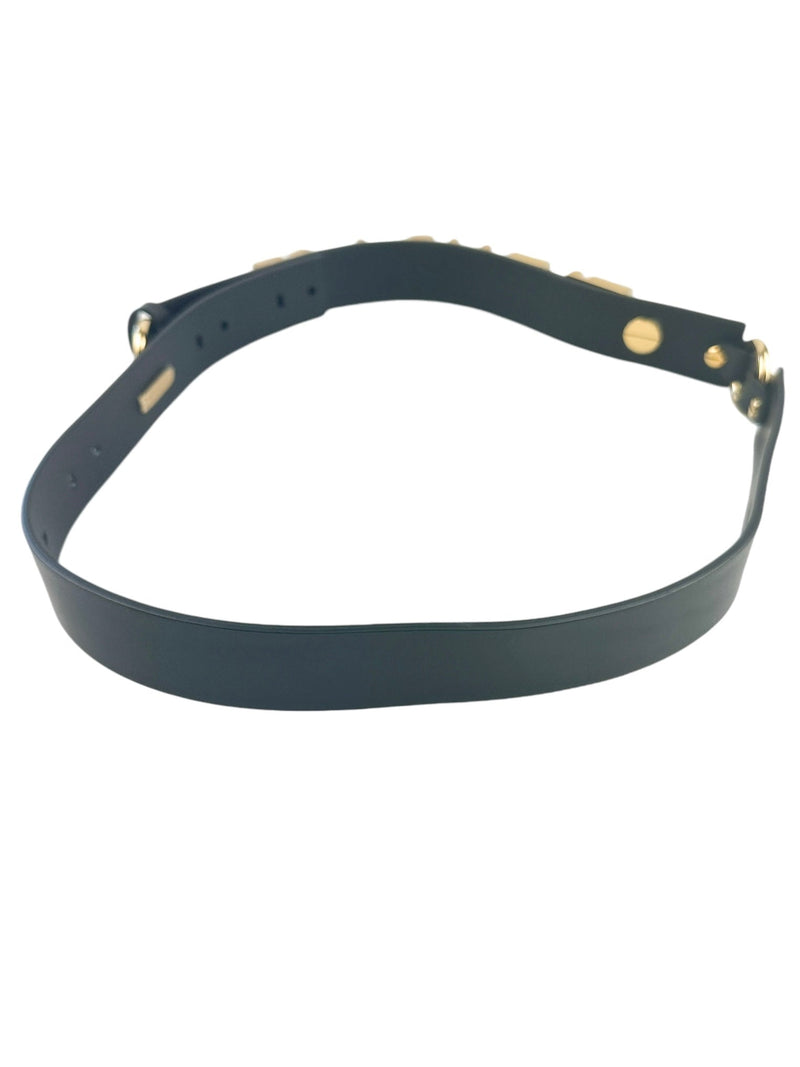 Fendi Black Fendace Belt Size 80/32