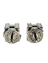 Hermes Silver Cage d'H Earrings