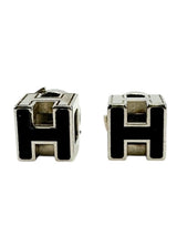 Hermes Silver Cage d'H Earrings