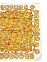 Chanel Cream & Yellow Coco Scarf