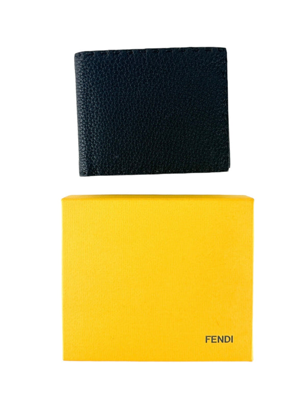 Fendi Black Selleria Bifold Wallet