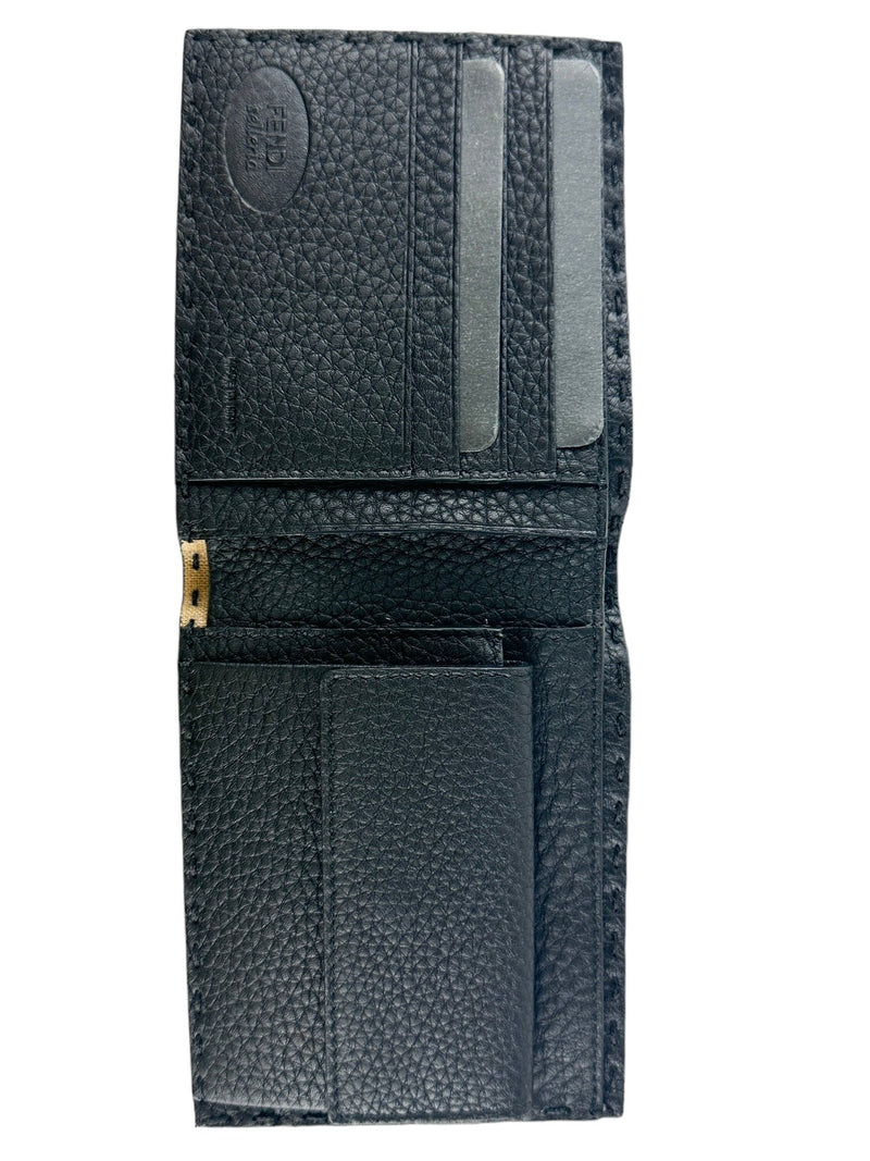 Fendi Black Selleria Bifold Wallet