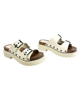 Christian Dior Ivory Quake Platform Sandals Size 40