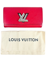 Louis Vuitton Magenta Epi Leather Twist Wallet