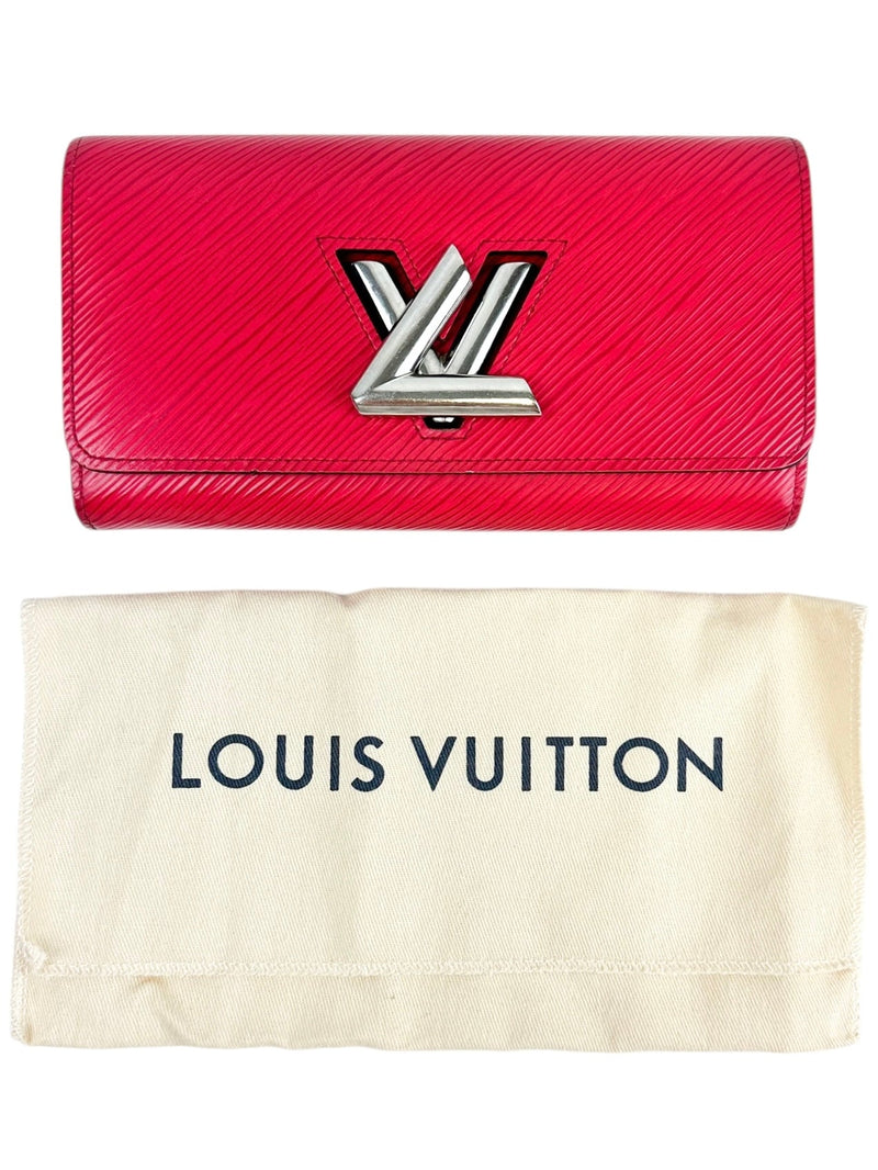 Louis Vuitton Magenta Epi Leather Twist Wallet