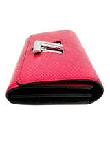 Louis Vuitton Magenta Epi Leather Twist Wallet