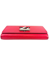 Louis Vuitton Magenta Epi Leather Twist Wallet