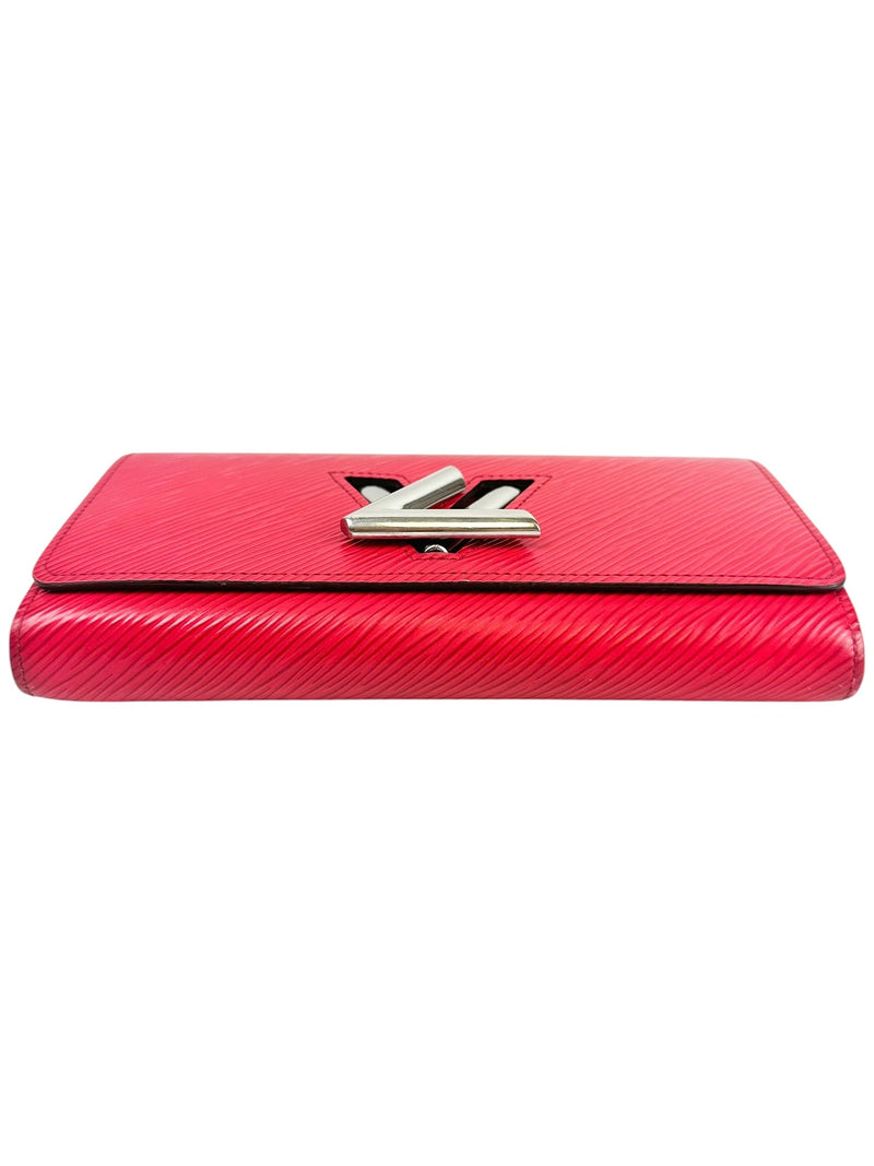 Louis Vuitton Magenta Epi Leather Twist Wallet
