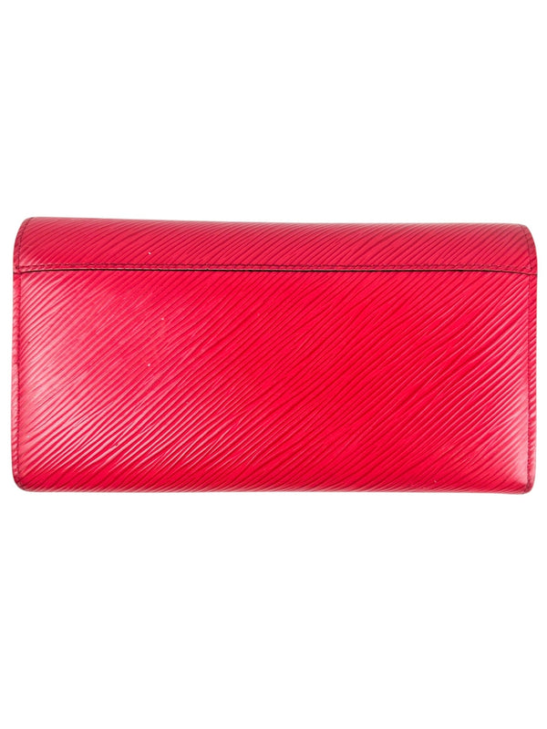 Louis Vuitton Magenta Epi Leather Twist Wallet