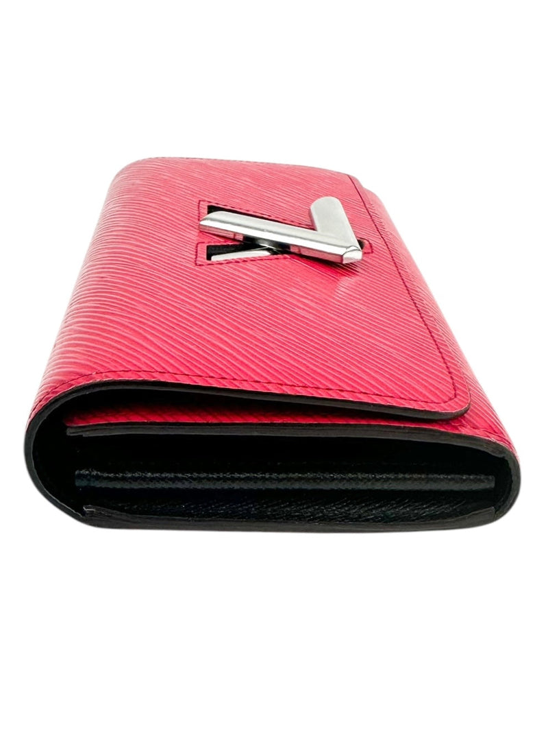 Louis Vuitton Magenta Epi Leather Twist Wallet