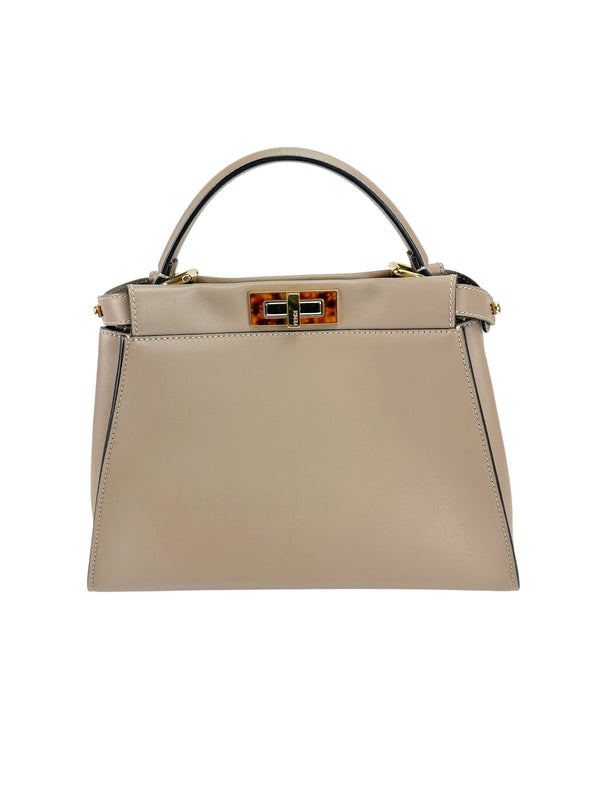 Fendi Light Brown Peekaboo Essentially Bag