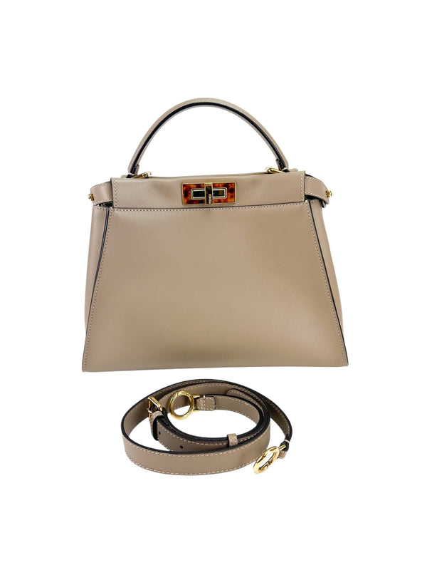 Fendi Light Brown Peekaboo Essentially Bag