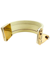 Louis Vuitton Beige Leather Suhail Serrure Bracelet
