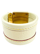 Louis Vuitton Beige Leather Suhail Serrure Bracelet