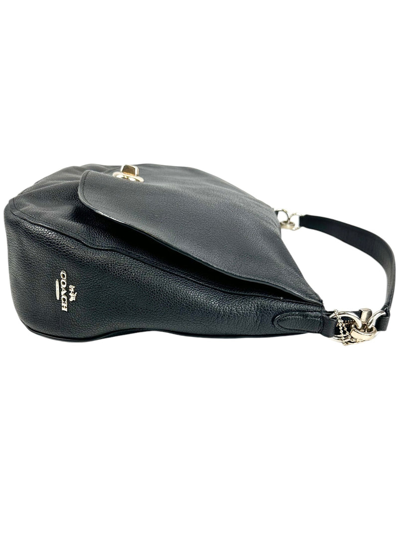 Coach Black Turnlock Hobo