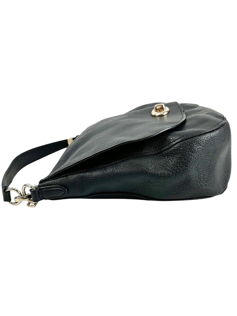 Coach Black Turnlock Hobo